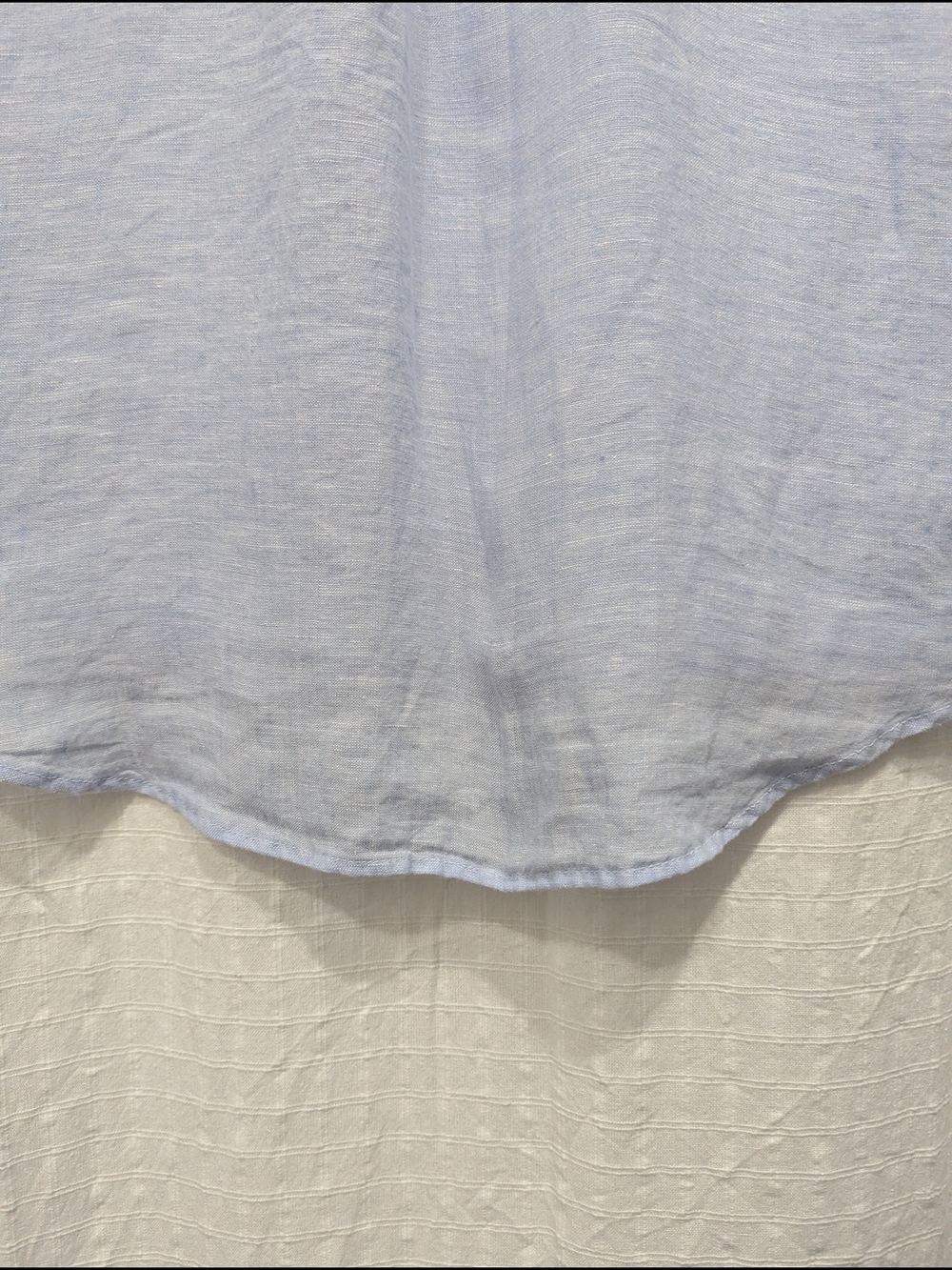 Rachel Zoe Light Blue Button-Front 100% Linen Top Size Small - Picture 7 of 11